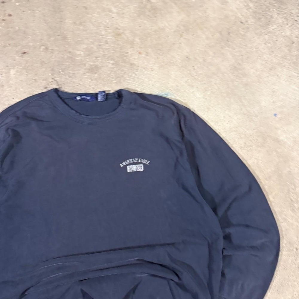 thrashed American eagle outfitters emo grunge mallcore long sleeve shirt - Picture 2 of 7